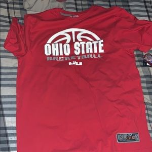 Nike elite Lebron Ohio State basketball T-shirt
